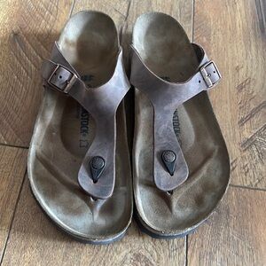 Birkenstock Gizeh Oiled Leather 46 Brown